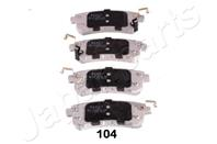 Колодки тормозные дисковые задние PP104AF от фирмы JAPANPARTS
