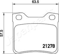 Колодки тормозные задние дисковые PSA 406, 607