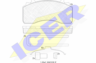 Колодки тормозные 29279 MAN TG-S/TG-X передние/задние (Wabco MAXX 22) с крепежом