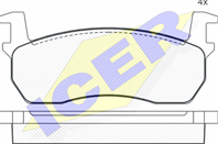 комплект тормозных колодок