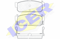 Колодки тормозные NISSAN ALMERA 95-/MAXIMA 95-/PRIMERA 90-98/SUNNY 87-95 задние