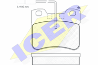 Комплект тормозных колодок, дисковый тормоз