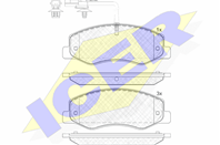 Колодки тормозные дисковые задние 142000 от фирмы ICER