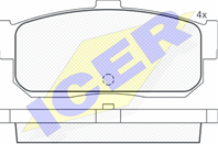 140876_колодки дисковые з.!\ Nissan Primera P10/P11 90-02/Maxima 2.0-3.0 91&gt