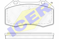 181679_колодки дисковые п.!\ Renault Megane 2.0i 03>