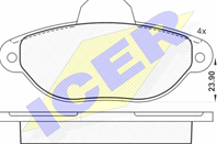 181018_колодки дисковые п.!\ Fiat Punto 1.2i 99>