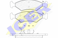 181185_колодки дисковые п.!\ Kia Sephia FA 1.6i 93-95