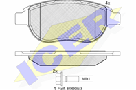 Колодки торм. дисковые