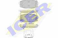 181540-208_колодки дисковые передние! с антискрип.пл.\ KIA Soul, Hyundai Creta (RUS) 1.6-2.0 17>