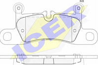 Колодки торм.диск. porsche 911 (991) (12/11-)