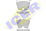 182113-203_колодки дисковые передние!\ VW Caddy 1.6/1.9D 96-00