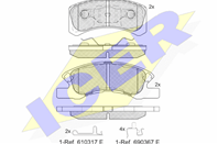 Колодки тормозные дисковые Колодки тормозные дисковые