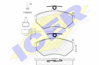 Колодки тормозные дисковые передние 181157203 от фирмы ICER Колодки тормозные дисковые передние 181157203 от фирмы ICER