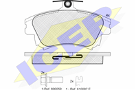 181236-208_колодки дисковые передние!\ Volvo S40/V40 1.6i-1.9Di 97-03