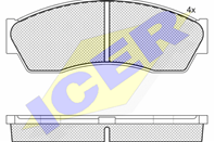181884_колодки дисковые п.!\ Rover CityRover 1.4i 01.04>