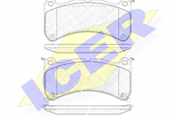 Колодки тормозные дисковые передние 182014 от фирмы ICER