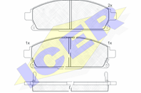 181521_колодки дисковые п.! \ Nissan Pathfinder 2.0-3.5i/D 97&gt
