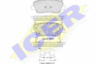 181954-233_колодки дисковые задние!\ KIA Mohave 3.8 V6/4.6 V8/3.0CRDi 07>