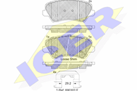 182029-203_колодки дисковые передние!\ Hyundai i30 12>/Veloster 16>