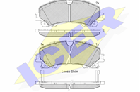Колодки тормозные дисковые передние 182202 от компании ICER