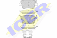 182379_колодки дисковые задние!\ Hyundai Sorento 2.4/2.2CRDi 15>