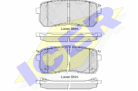 181839-233_колодки дисковые задние!\ KIA Carnival 2.7i V6/2.9 CRDi 06>