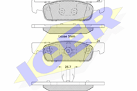 Колодки тормозные дисковые ICER