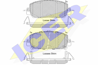 182322_колодки дисковые передние!\ Honda CR-V 2.0/2.4 16>