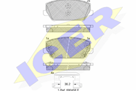 182306_колодки дисковые задние!\ Hyundai Solaris 10>/Sonata V 05>, Kia Soul 09>