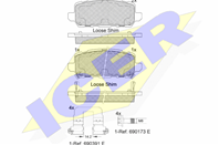 182312_колодки дисковые передние!\ Honda Accord all 13>