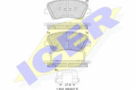 182314_колодки дисковые п.!\ HyundaiTucson/Coupe, Kia Sportage 1.6-2.7 02>