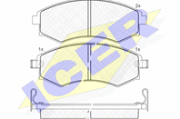 181267_колодки дисковые п.!\ Hyundai Elantra/Sonata 1.6i-2.5i 16V/24V 98-01