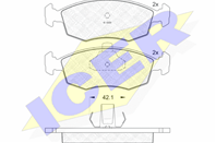 181441_колодки дисковые п.!\ Fiat Palio 1.2i-1.9TD&16V & ABS 96>