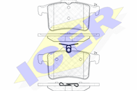 Колодки тормозные дисковые задние 181981 от производителя ICER