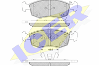 Колодки тормозные дисковые ICER