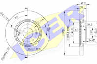 Диск тормозной передний