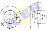 Диск тормозной передний ICER 78BD2020-2