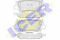 182157_колодки дисковые задние!\ Cadillac ATS/CTS 13-15