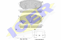 Колодки торм.пер.