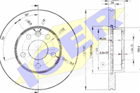 78BD3015-2_диск тормозной передний!\ VW T4 2.0 96>