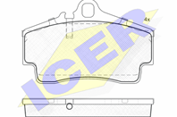 181619_колодки дисковые з.!\ Porsche Boxster 987 2.7 04&gt