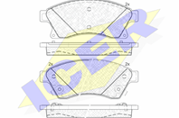 Колодки тормозные дисковые передние 181942 от производителя ICER