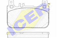Колодки тормозные дисковые задние 182173 от фирмы ICER