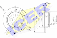 Диск тормозной задний