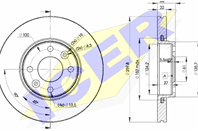 78BD7795-2_к-кт дисков тормозных передних! 2шт.\ Nissan Micra 1.0-1.5CDi 03>