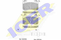 182333_колодки дисковые передние!\ Kia Stinger