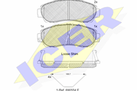 181811-200_колодки дисковые передние!\ Honda CR-V 2.0/2.2 07>