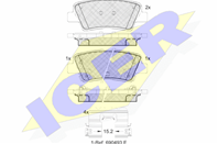 182036-066_колодки дисковые задние!\KIA Rio III/Sephia/Shuma,Hyundai Solaris/Accent 1.4/1.6/1.8i 10>