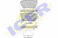 182147-203_колодки дисковые передние!\ KIA Rio III, Hyundai Solaris/Accent 1.4/1.6 10>