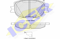 182200_колодки дисковые п.!\ Lexus IS 250 13&gt